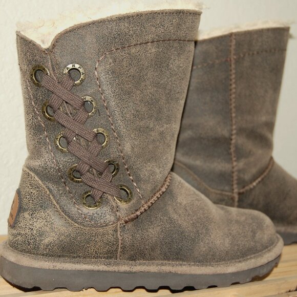 BearPaw Women SIze US 8 Low-cut Suede Boots, Brown - Picture 2 of 14